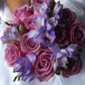 74 - Purple bridal bouquet