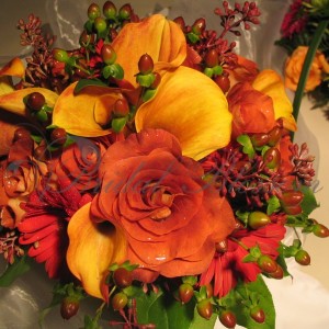 88 - Orange and rustic bouquet